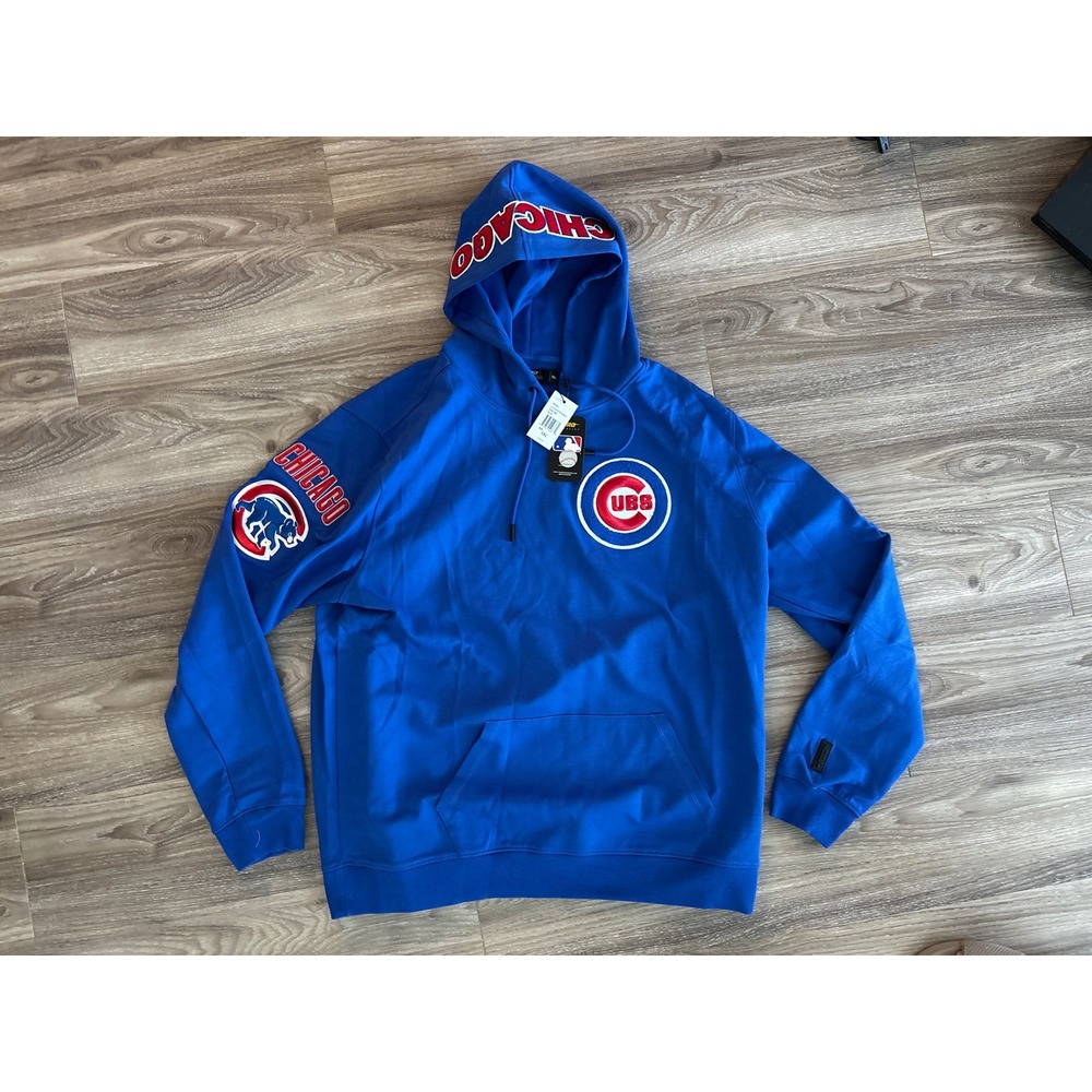 Pro Standard Chicago Cubs MLB Blue Hoodie Chenille Patch Mens 3XL NWT